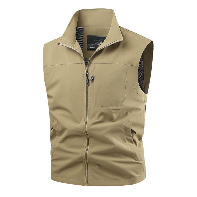 Cross-border men's fishing vest, outdoor waterproof and windproof, lightweight, multi-functional, fashionable, casual, and workwear-style vest Cross-border men's fishing vest, outdoor waterproof and windproof, lightweight, multi-functional, fashionable, casual, and workwear-style vest