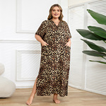 沙滩罩衫人棉口袋度假连衣裙长袍跨境亚马逊(35色）5101