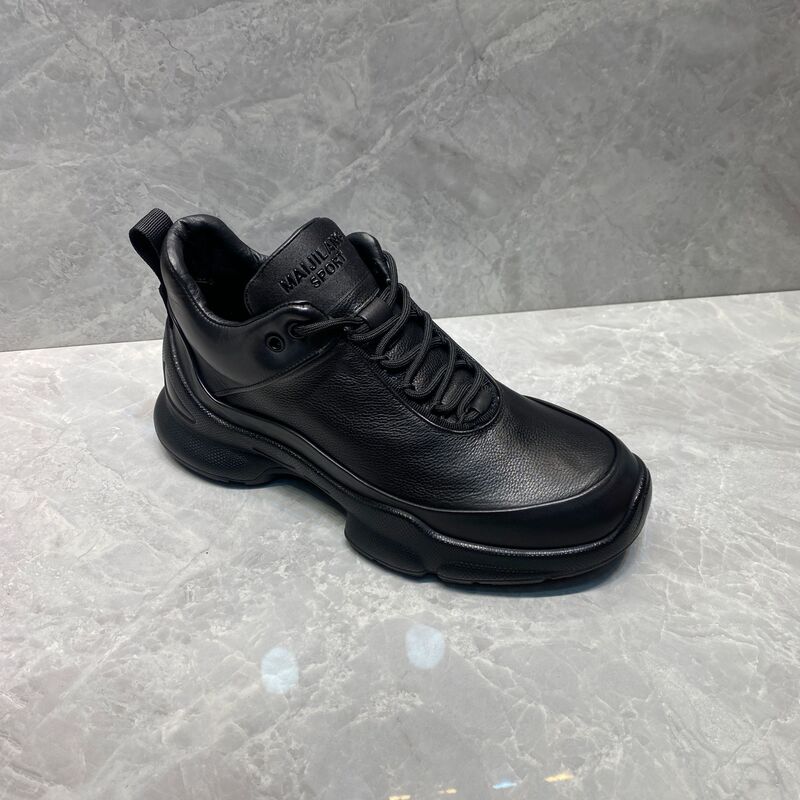 Men's Outdoor Waterproof Hiking Shoes, Ultra-Light Breathable Hiking Training Shoes, Sports Running Shoes, Spring and Autumn Black, Wear-Resistant and Durable