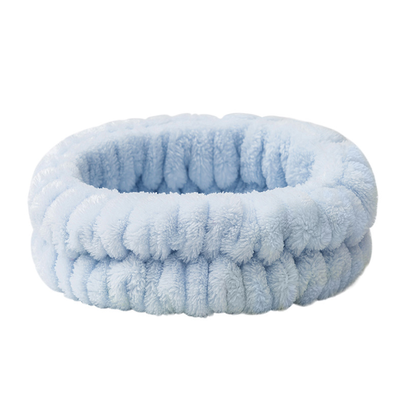 24# sky blue hair tie with three elastics