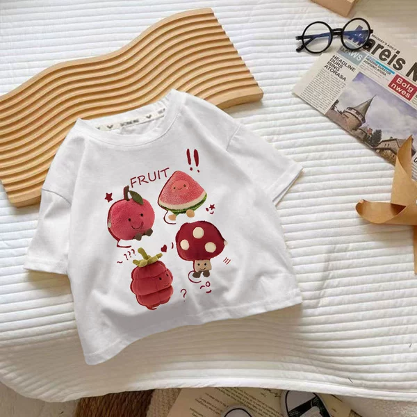 Short-sleeved white [Fruit Party]