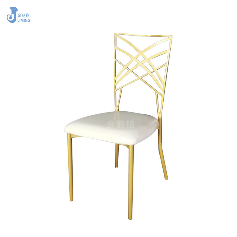 Jinliming fábrica de muebles al por mayor de metal Silla de bambú Silla de hotel Silla de banquete interior al aire libre silla de la boda Europea