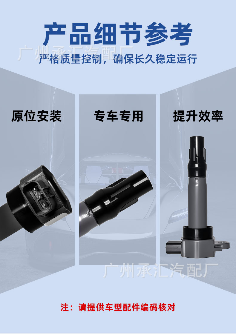 Mw254255 Is Suitable for Soueast A5 Wing Dance Dx3 Primev3 Lingyue Car High-Voltage Ignition Coil Parts