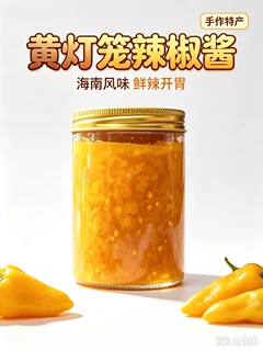 香辣黄灯笼辣椒酱家用