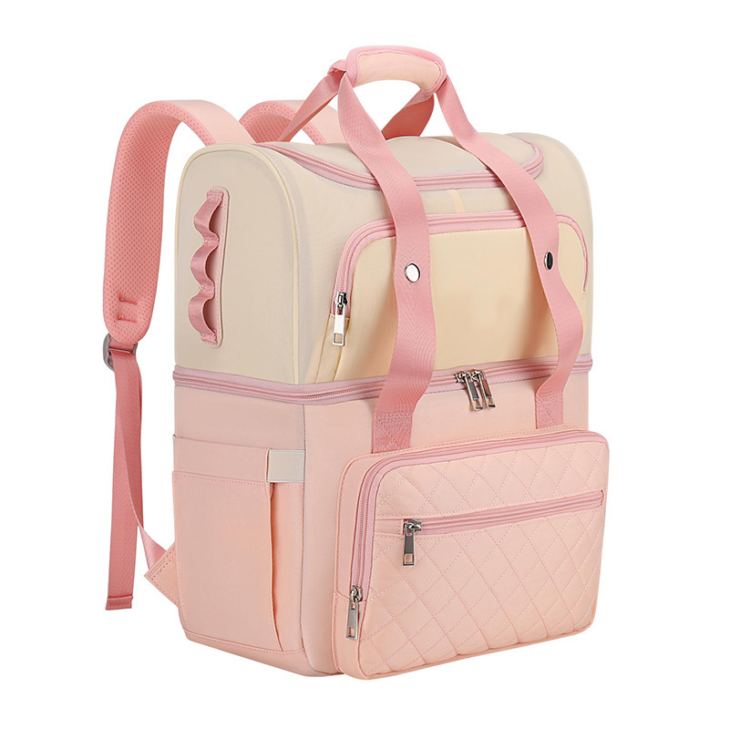 Nueva mochila de picnic mochila de picnic a prueba de fugas mochila de refrigeración de playa con bolsa de vino aislante mochila de picnic de doble capa