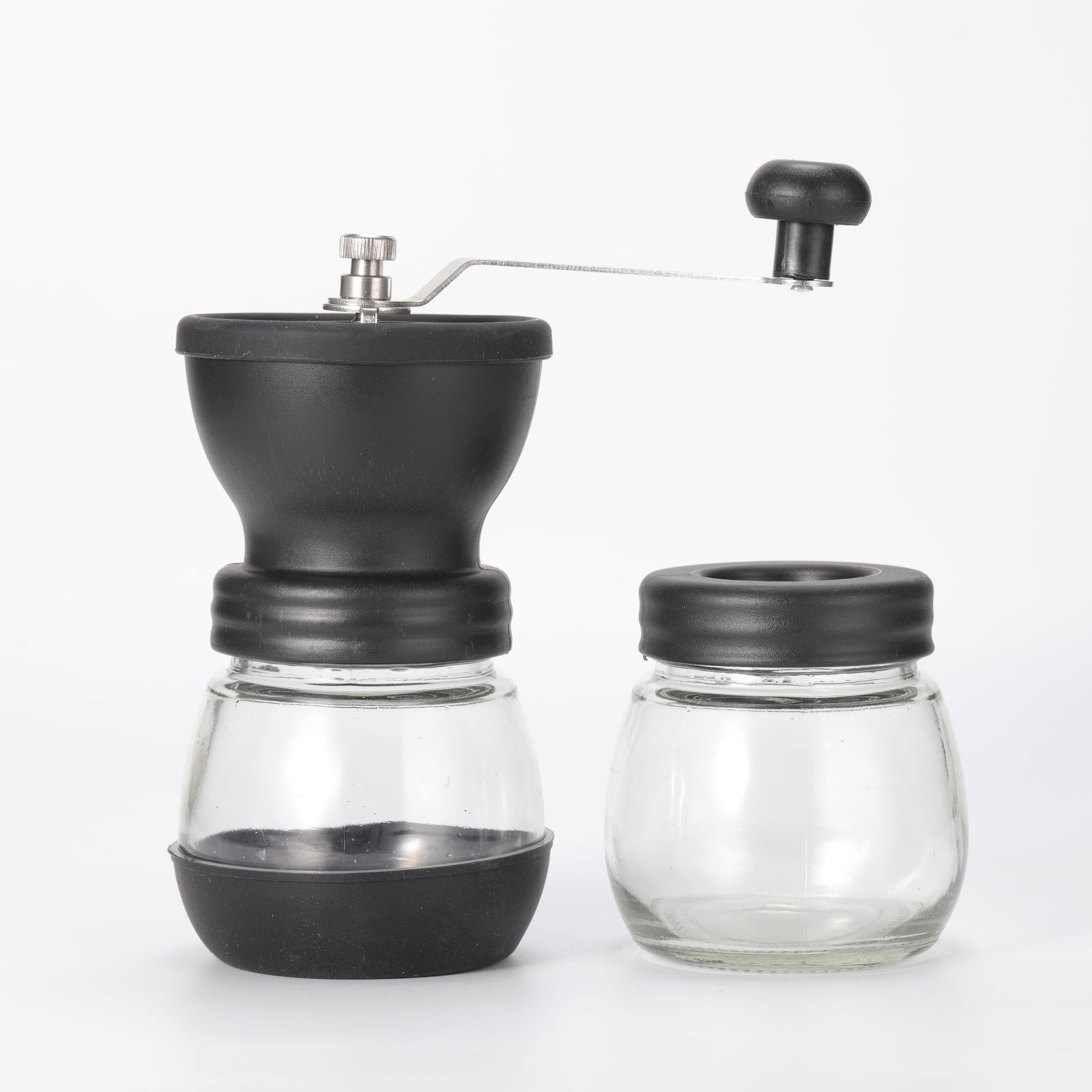 Shiko Grinder Hand-cranked Coffee Machine Glass Whole Body Washable Crusher Coffee Bean Grinder Hand-cranked Coffee Machine