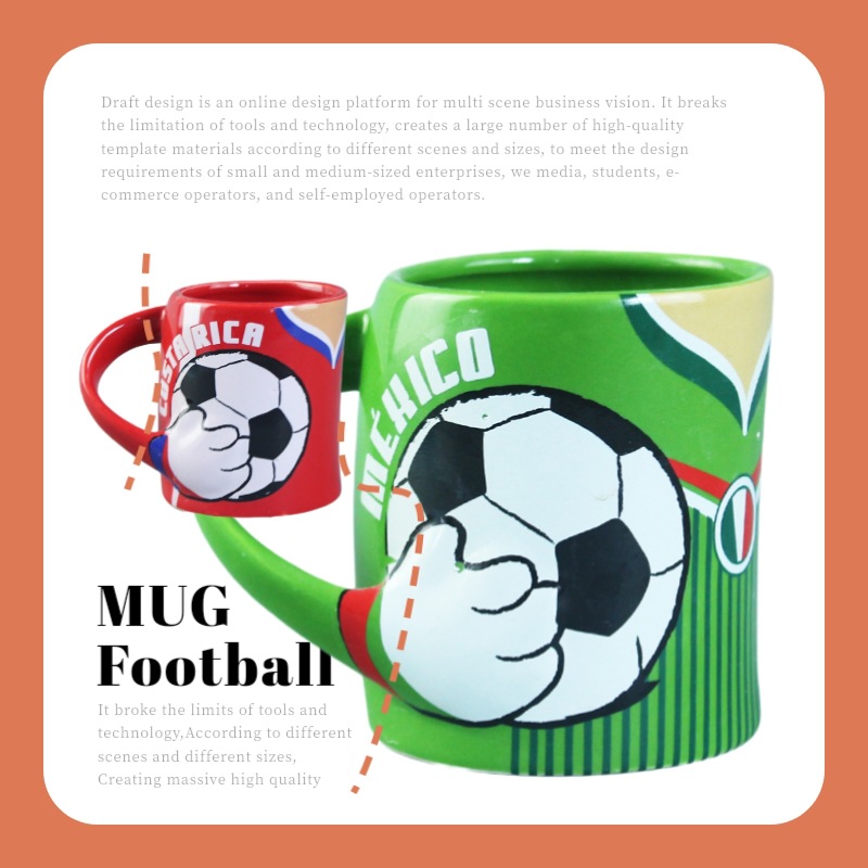 Taza de Cerámica con el Emblema de la Selección Nacional, Recuerdo de Fútbol, Mercancía para Fanáticos de la Copa Mundial Estados Unidos-México 2025