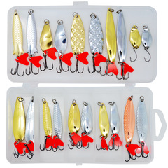 批發21件套裝魚餌套裝路亞餌配件假餌硬餌軟餌漁具路亞亮片