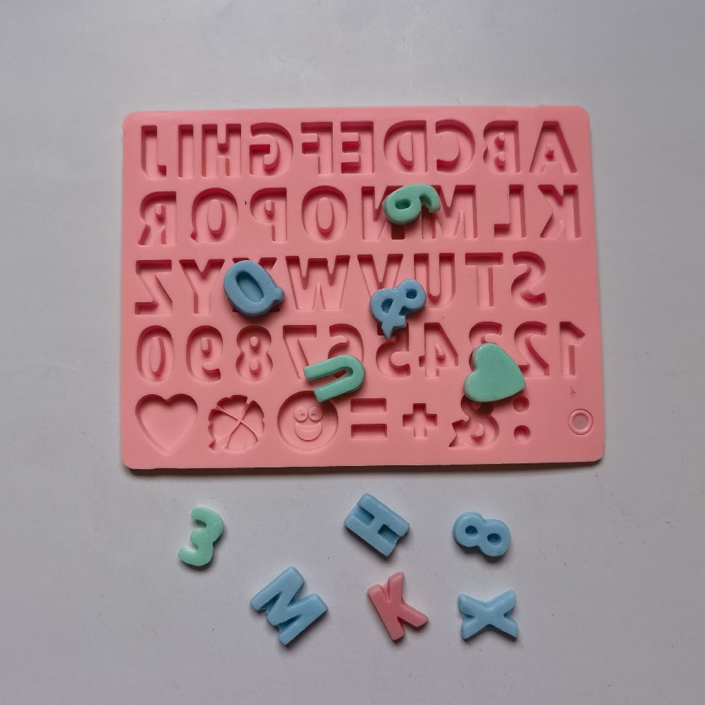 462 chocolate monoletra pastel de chocolate molde de silicona gelatina molde de torta de pan herramientas de horneado