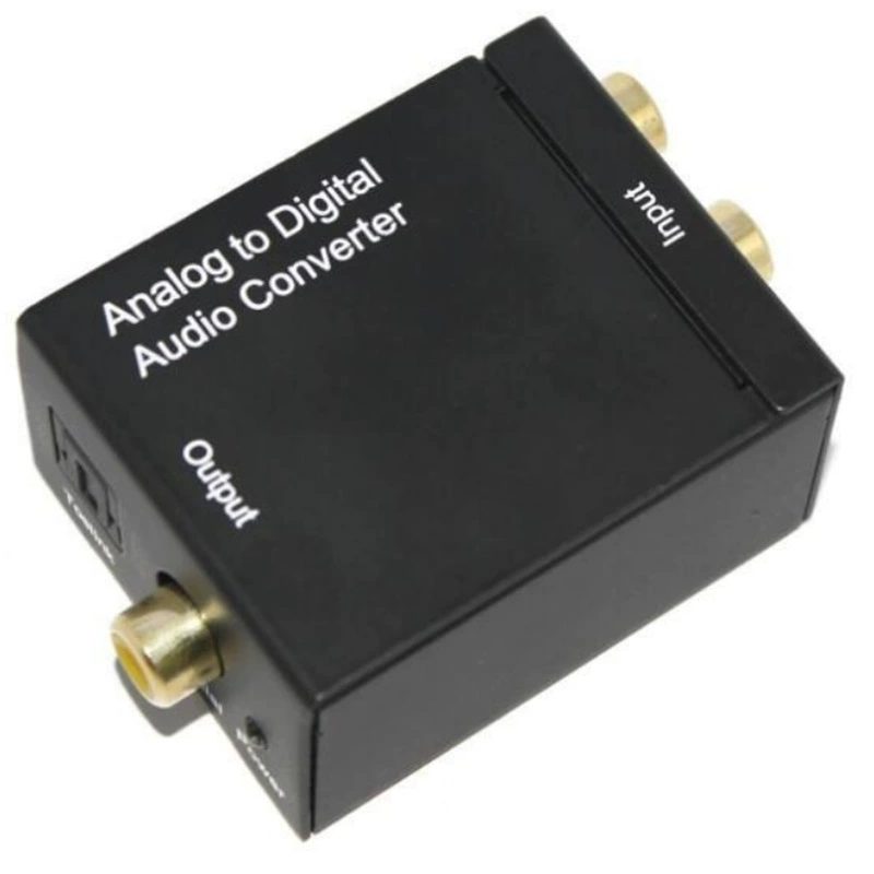 Audio simulation to coaxial digital signal decoder RCA Lotus head conversion Analog to digital