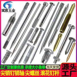 尖插销 尖销轴 手机支架插销 螺丝杆滚花螺杆拉杆 倒扣钉 螺旋钉