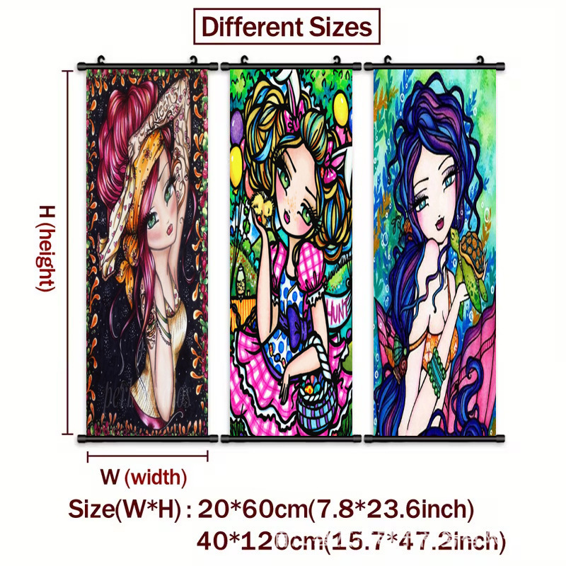 3 Beautiful Women Posters Prints, Animated Snowman Theme, Ideal Holiday Gift Ideas