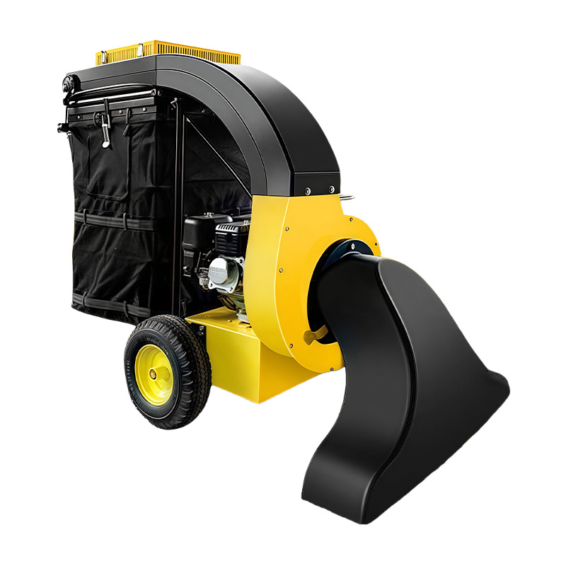 colector de hojas de carretera equipo de recolección de hojas caídas de jardín máquina de succión de hojas de empuje manual vehículo de recolección de hojas autopropulsado