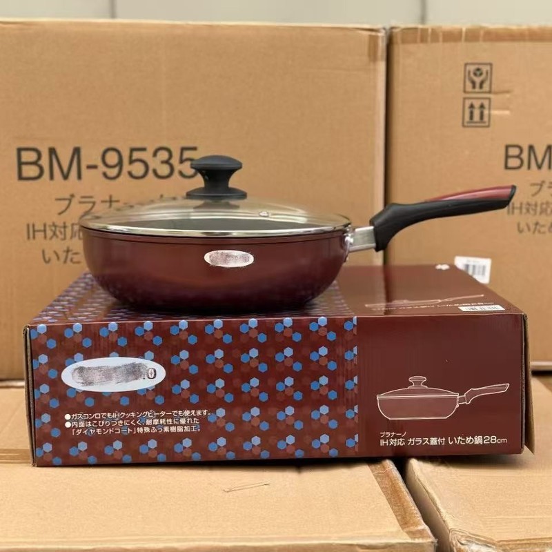 日本のブルードリルを輸出して、焼き鍋の家庭用フライパンの明火電磁ストーブの通用モデル28cmを貼り付けません。|undefined