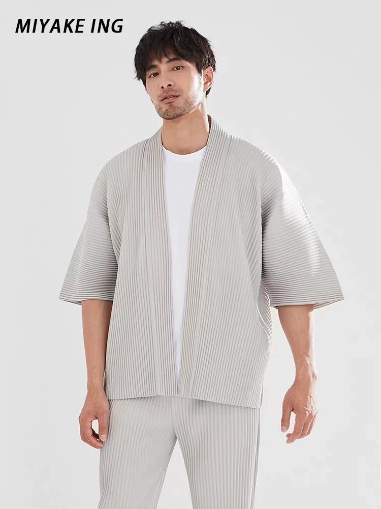 Japanese summer classic suit jacket, oversize, with short sleeve, HP11
