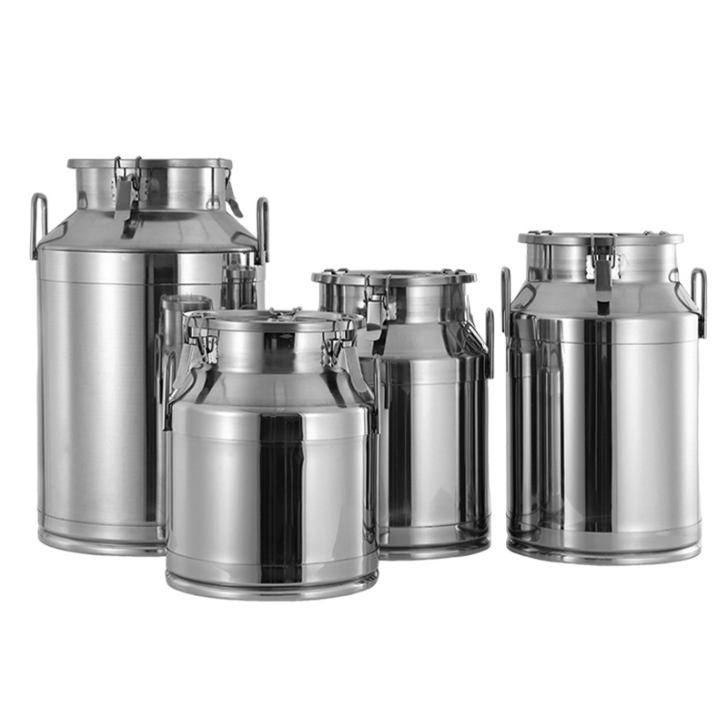 Barril de leche de acero inoxidable barril de vino de grado alimenticio barril de almacenamiento de té barril de transporte barril de aceite barril de sellado 201 barril de almacenamiento de grado alimenticio