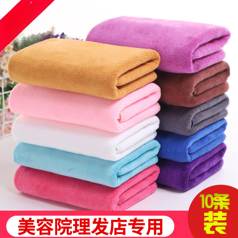 Salón de peluquería fábrica especial absorción de agua barbería toalla publicidad engrosado paquete toalla de cabello seco grabado toallas al por mayor image 2