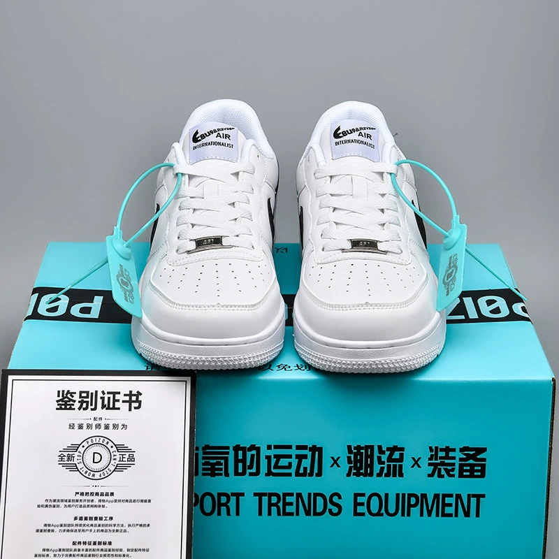 Брендовые кеды Nike Air Force 1 низкие белые спортивные износостойкая обувь белого цвета