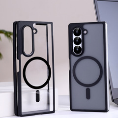 ZFOLD6 は Samsung Fold5 に適していますオールインワン磁気ソフトエッジシェル Zfold7 超薄型つや消し保護カバー w23 シンプル