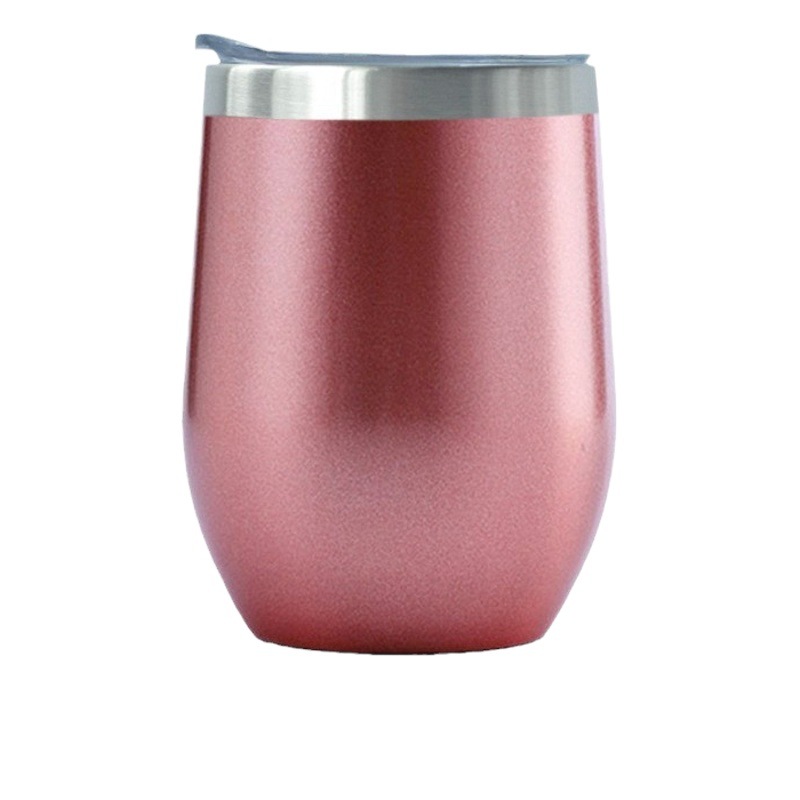 304 Stainless Steel Eggshell Cup 12oz Large Capacity Thermos Cup U-Shaped Large Belly Egg Cup Gift Cup Custom Thermos Cup