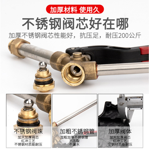 High-pressure car washing machine water gun 280/380 Black Cat 55/58 commercial car cleaning machine fan-shaped water grab accessory nozzle