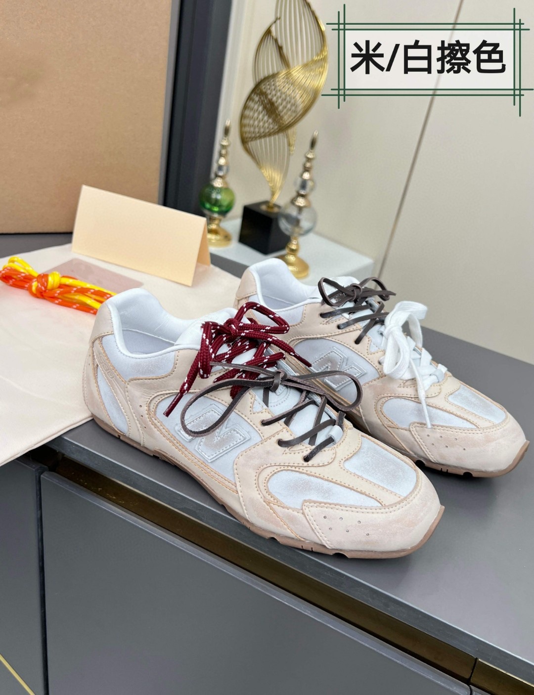 Zapatillas deportivas Agande de suela blanda y punta redonda, estilo casual y sencillo, con cordones bicolor de la marca Miaojia 530, estilo versátil para parejas.