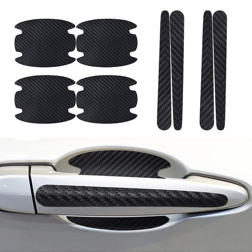 Universal Car Carbon Fiber Texture Door Molding Guard Tape Paint Scratch Protection Anti-Collision Strip Decorative Sticker