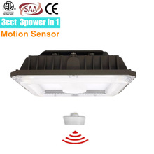 7年质保ETL防水60W 100W 120w吸顶明装LED油站灯FCC圆形方形CB CE