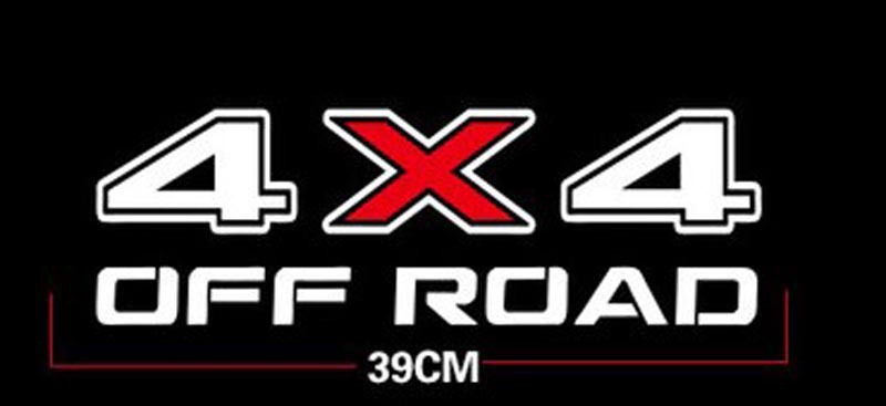 Comercio electrónico transfronterizo 4x4 pegatinas de coche todoterreno pegatinas de cola de coche modificadas FX4 calcomanías decorativas impresión en color de camión talla