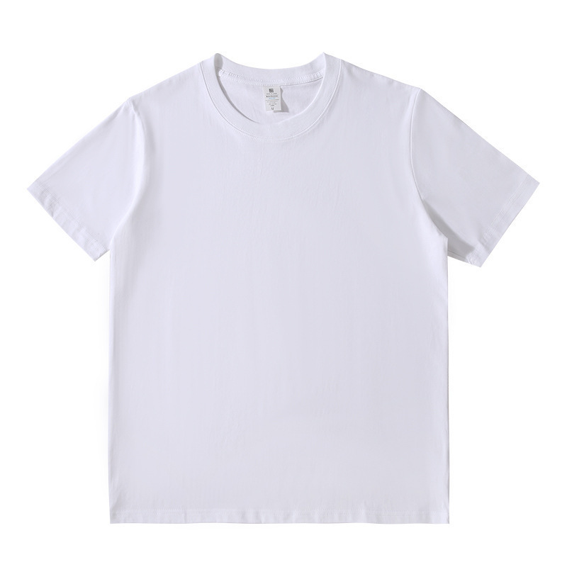 TikTok Explosions 230g Heavy Cotton Short-sleeved Base Shirt T-shirt Men's and Women's Fashion Brand Loose Basic All-match T-shirt