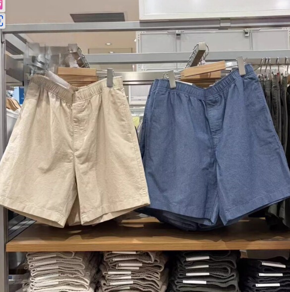 Men's Linen Blend Comfortable Elastic Waist Shorts Casual Loose Cotton-Linen Straight-Leg Pants Summer New Style 482260 Men's Linen Blend Comfortable Elastic Waist Shorts Casual Loose Cotton-Linen Straight-Leg Pants Summer New Style 482260