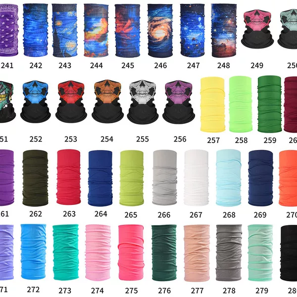 Sports Outdoor Seamless Turban Men's and Women's Riding Multifunctional Moisture-wicking Magic Sunscreen Square Scarf Scarf Set