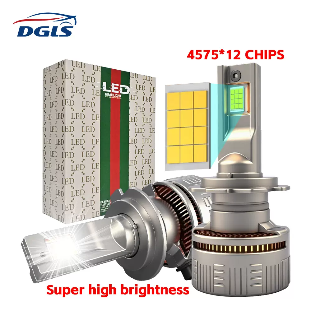 DGLS R21三铜管散热大功率led大灯汽车高亮前照灯改装跨境热销
