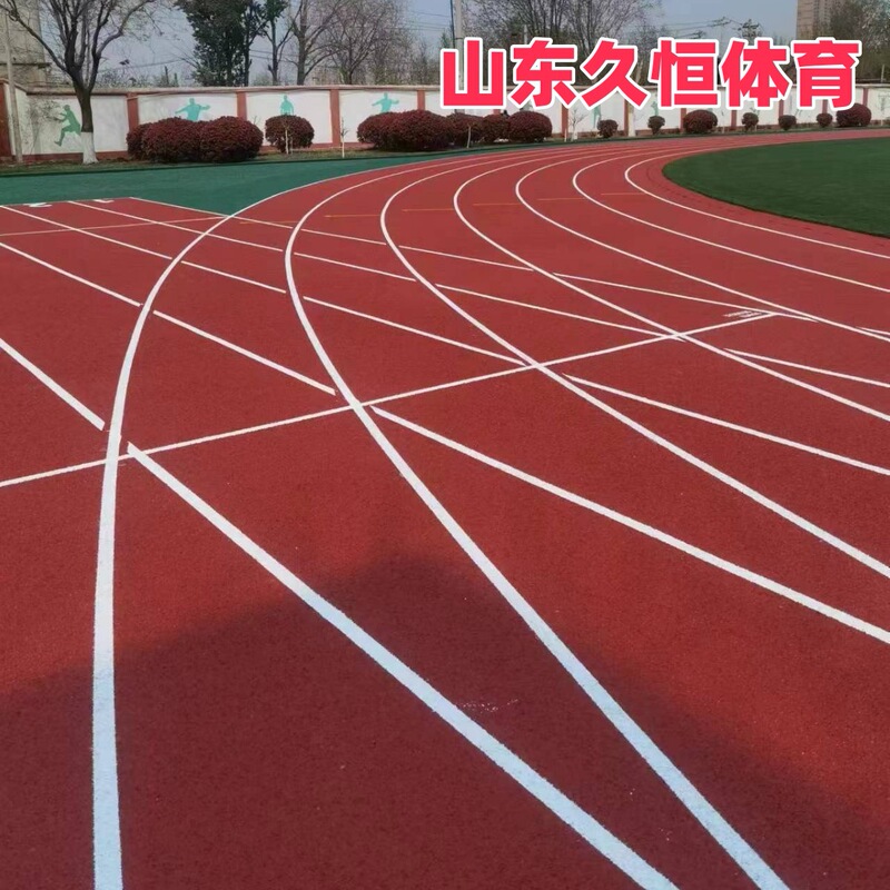 Breathable Plastic Running Track 13mm Track Surface with Labor and Materials Included Plastic Running Track with Plastic Granules for School Playgrounds