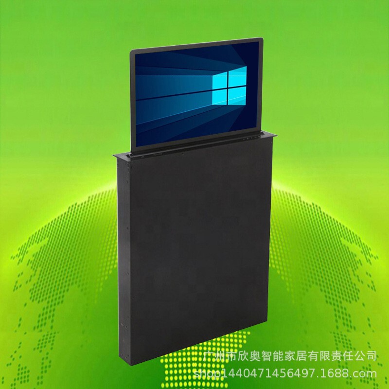 Guangdong Ultra-Thin Lcd Screen Lifter Hunan Office Paperless Conference System Hidden Desktop Display Screen Lift