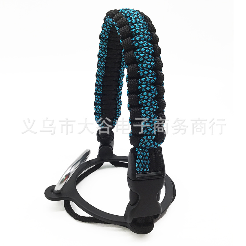 Amazon hidro frasco espacio olla llevar cuerda boca ancha taza de agua cuerda trenzada hervidor llevar cuerda portátil