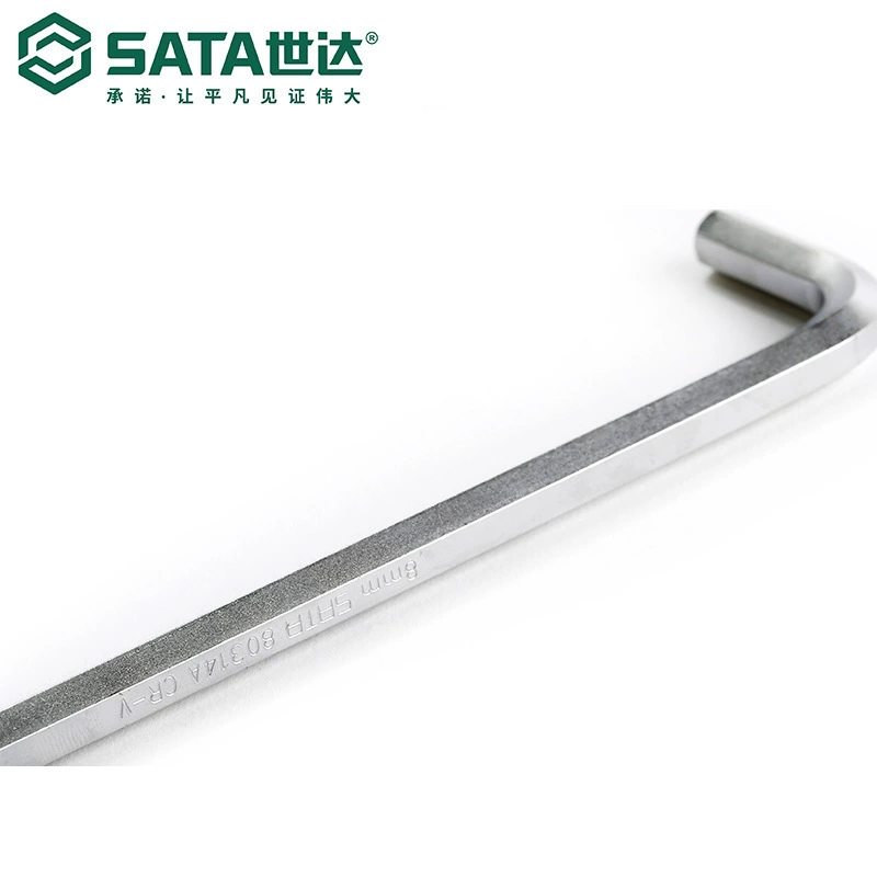 Sata/Shida Hardware Tools Хромованадиевая сталь Очень длинный шестигранный ключ 80304A-80316A Ремонт Автосервис