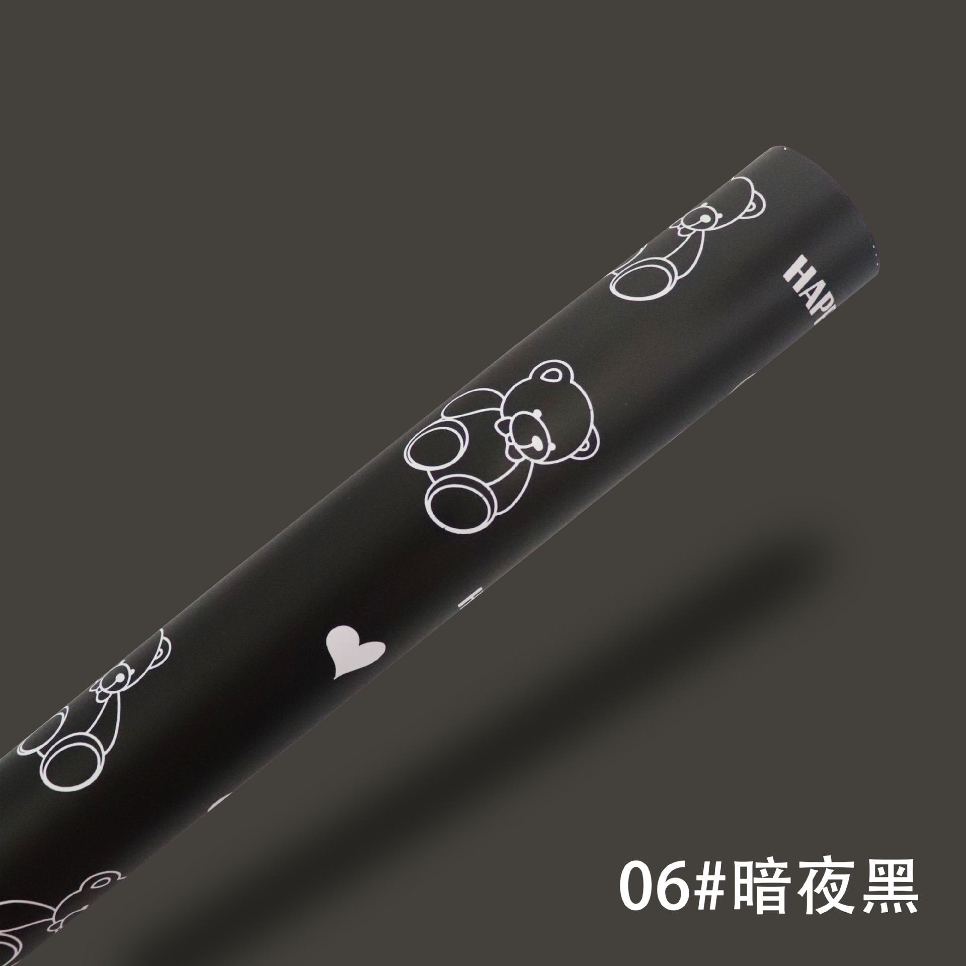 Fábrica de fiestas de flores al por mayor nuevos productos de dibujos animados oso patrón de flores papel de embalaje impermeable regalo papel de embalaje de flores