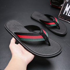 Casual flip-flops for men in summer, simple non-slip outdoor wear flip-flops, trendy flip-flops, beach shoes 2024 new style