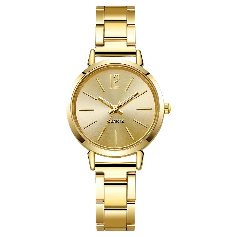Reloj de mujer correa de acero temperamento reloj de pulsera de moda simple moda reloj de cuarzo conjunto de pulsera image 7