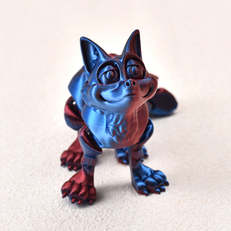 Ventas transfronterizas de juguetes de impresión 3D, animales de impresión 3D, adornos creativos, juguetes de dragón