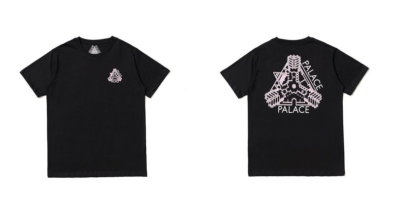 欧米の潮牌palace三角形双紗プリント高品質男女カジュアル半袖tシャツ|undefined