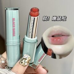 ブラックNANA沁潤サンドイッチ結晶冷凍リップクリーム水光鏡面学生党偽素顔白潤い口紅
