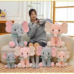 インターネット有名人のかわいいなだめる象人形ぬいぐるみ子供用ベッド睡眠お供人形男の子と女の子のための大きな人形