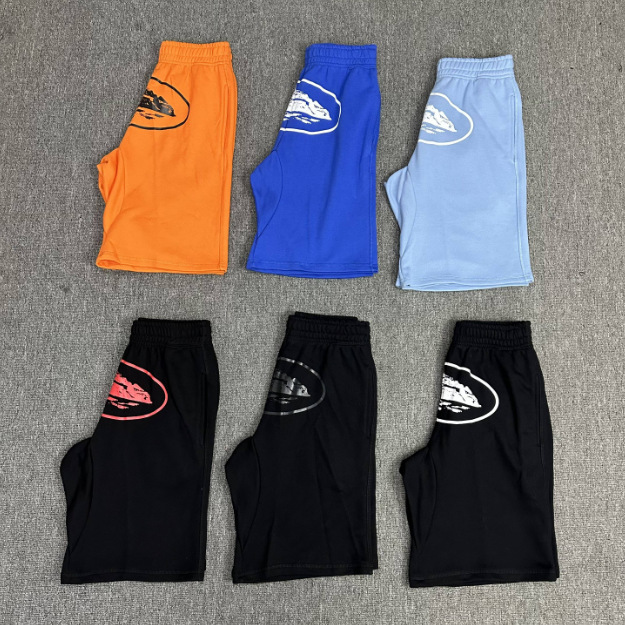 Corteiz Classic Alcatraz Print Summer New Street Loose Casual Trendy Brand Hip-Hop Five-Point Shorts for Men