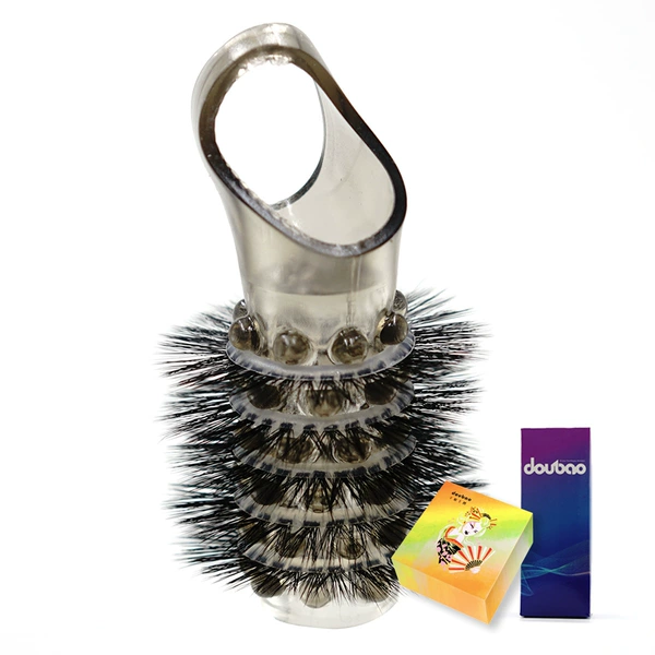 Black ball bead set + 5 straight wool + yellow paper box + wolf teeth set paper box