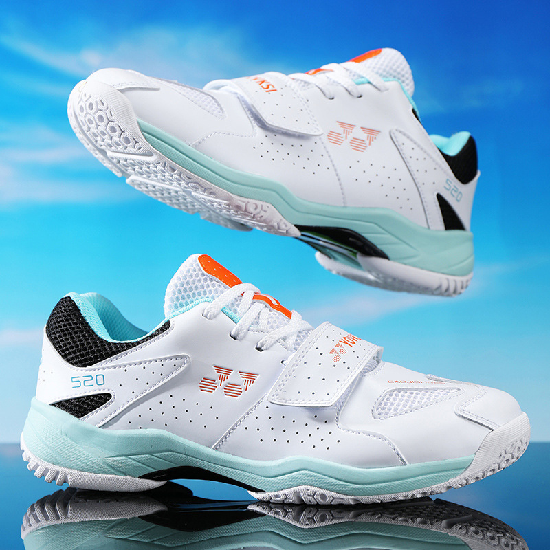 Cross-Border Professional Badminton Shoes for Men, Breathable Indoor Playing Casual Sports Shoes, Women's Shock-Absorbing Training Tennis Shoes