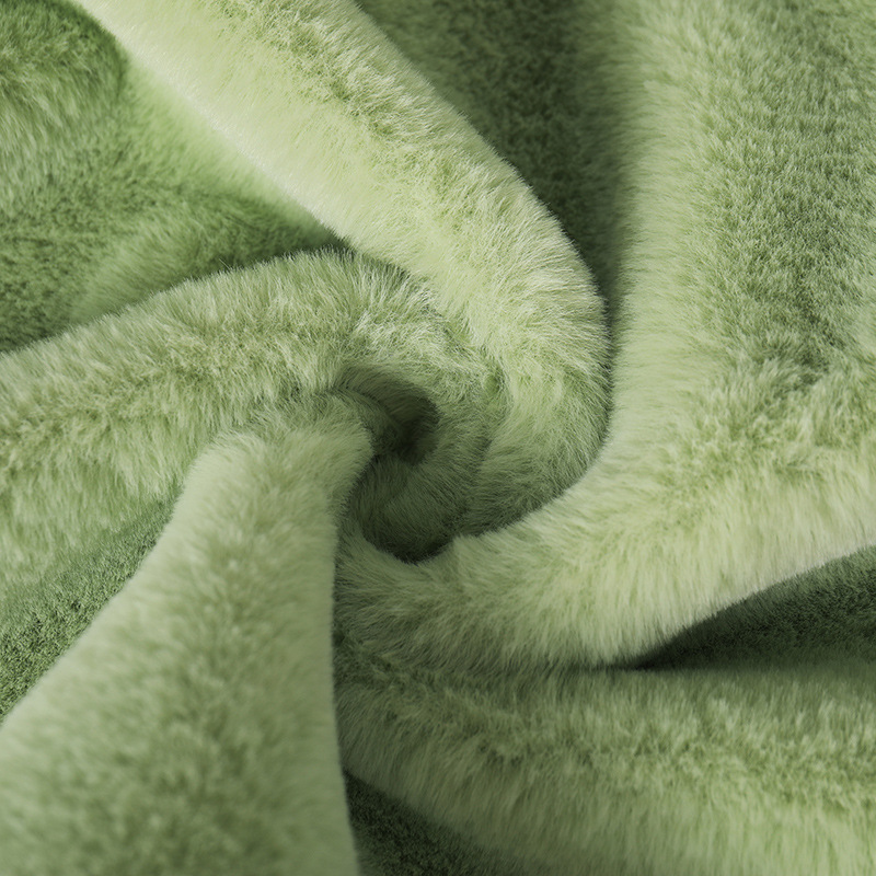 新款700克兔毛仿兔毛布料 毛绒玩具棉花娃娃地毯围巾耳罩针织面料