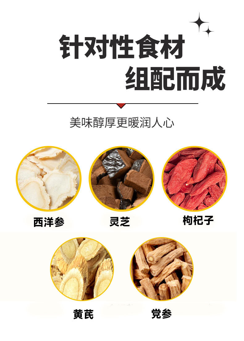 Five-Flavor Goji Lingzhi Herbal Tea Jing Wu Wei 8g x 10 Bags Gift Box Daily Wellness Brew key features