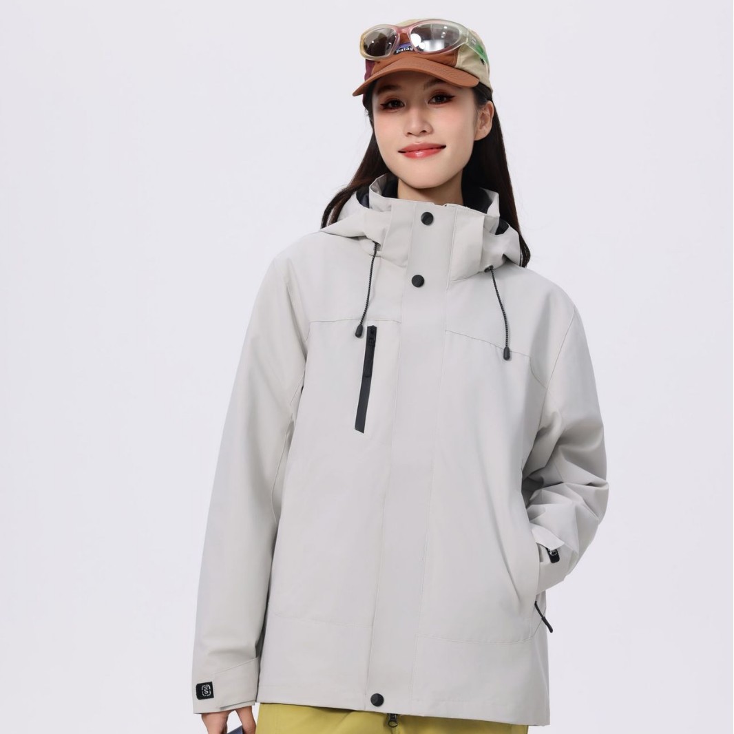 Autumn and Winter Three-In-One Jacket for Men and Women, Two-Piece Set, Windproof, Waterproof, Warm Couple Jacket, Mountaineering Jacket